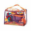 Picture of B. toys - B. Ready Beach Bag - Beach Tote with Mesh Panel and 11 Funky Sand Toys - Phthalates and BPA Free - 18 m+, Purple Bucket