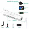 Picture of Powered HUB, OTG Micro USB Ethernet Network Adapter for Raspberry Pi Zero, Google Nexus Player, Windows Android Tablet