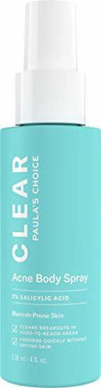 Picture of Paula's Choice CLEAR Back and Body Acne Spray, 2% Salicylic Acid Treatment for Blackheads & Blemishes, 4 Ounce