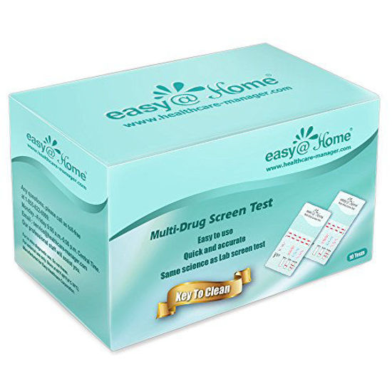 Picture of 10 Pack Easy@Home 10 Panel Instant Drug Test Kits Including BUP - Testing Marijuana (THC), BUP,COC, OPI 2000, BAR,BZO, MET/mAMP, MTD, OXY, TCA - Urine Dip Drug Testing - #EDOAP-7104