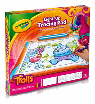 Picture of Crayola Trolls Light Up Tracing Pad Gift, Toys for Girls Age 6+