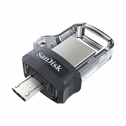 Picture of SanDisk 32GB Ultra Dual Drive M3.0 for Android Devices and Computers - MicroUSB, USB 3.0 - SDDD3-032G-G46