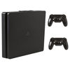 Picture of HIDEit Mounts 4S Playstation 4 Slim Mount Bundle, Black Steel PS4 Slim Wall Mount and Two Controller Mounts, Safely Store Your PS4 Slim Console and PlayStation Controller Near or Behind TV