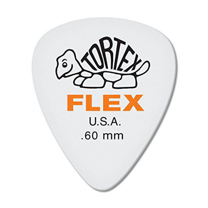 Picture of Jim Dunlop Dunlop Tortex Flex Standard .60mm Orange Guitar Pick-12 Pack (428P.60)