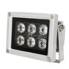 Picture of Infrared Illuminator, 850nm 6 LEDs 130 Feet 60 Degree Wide Angle IR Illuminator for Night Vision,Waterproof LED Infrared Light for CCTV Camera, Security Camera