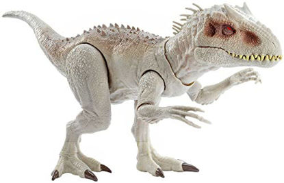 Picture of ??Jurassic World Destroy ?N Devour Indominus Rex with Chomping Mouth, Slashing Arms, Lights & Realistic Sounds, Swallows 3 ¾ Human Action Figures ?