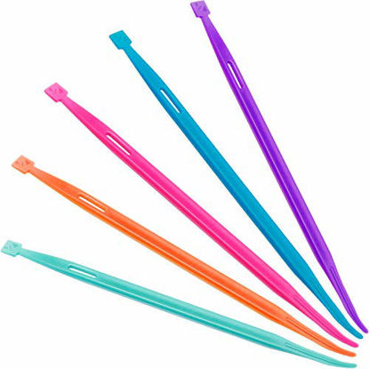 Picture of Thang Sewing Tools Accessories Thread Rubber Band Tool Sewing Craft Quilting Tools 5 Pieces for Sewing Craft Projects (Pink, Orange, Blue, Green, Purple)