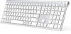 Picture of Bluetooth Keyboard, iClever DK03 Wireless Keyboard Multi-Device Keyboard, Dual Mode (Bluetooth 4.2 + 2.4G) Ultra-Slim Full-Size Keyboard for Mac, iPad, Apple, Android, Windows, Connect Up To 3 Devices