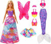 Picture of ?Barbie Dreamtopia Dress Up Doll Gift Set, 12.5-Inch, Blonde with Princess, Fairy and Mermaid Costumes, Gift for 3 to 7 Year Olds, Multicolor