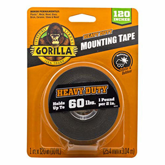 GetUSCart Gorilla Heavy Duty Double Sided Mounting Tape XL, 1" x 120