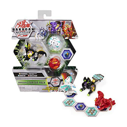 Picture of Bakugan Starter Pack 3-Pack, Fused Hydorous x Thryno Ultra, Armored Alliance Collectible Action Figures