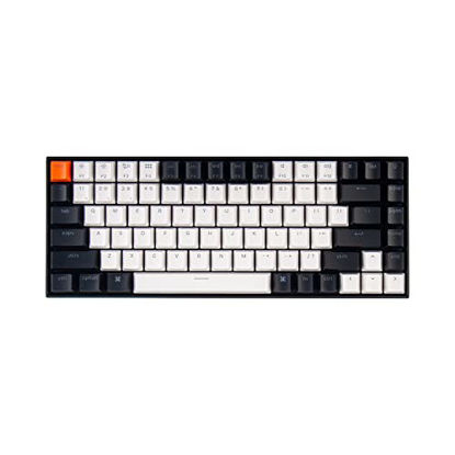 Picture of Keychron K2 75% Layout Hot-swappable Bluetooth Wireless/USB Wired Mechanical Keyboard with Gateron G Pro Brown Switch/Double-Shot Keycaps/RGB Backlit 84-Key Computer Keyboad for Mac Windows Version 2