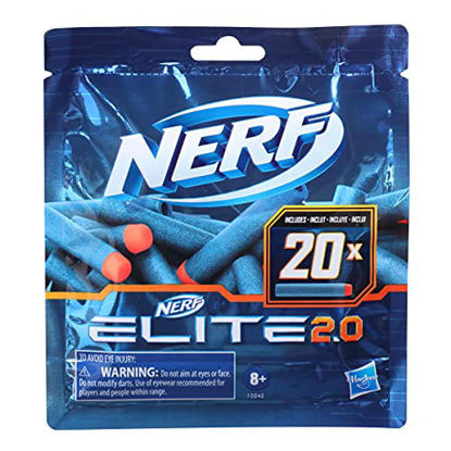 Picture of NERF Elite 2.0 20-Dart Refill Pack -- 20 Official Foam Darts Elite 2.0 Blasters -- Compatible with All Elite Blasters