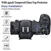 Picture of Glass Screen Protector Compatible for Canon EOS R5 Full-Frame Mirrorless Camera ,debous Anti-scratch Tempered Glass Hard Protective Film Cover (3pack),include 3 Top screen protector,2 hot show level cover