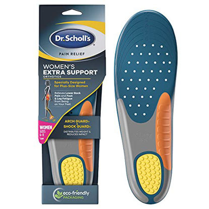 Picture of Dr. Scholl's Insoles for Women Extra Support Pain Relief Orthotics Shoe Inserts, Designed for Plus-Size, 1 Count