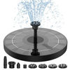 Picture of AISITIN 2.5W Solar Bird Bath Fountain Pump, Solar Fountain Pump for Bird Bath with 6 Nozzles, 6.7" Solar Powered Water Fountain Pump for Garden, Ponds, Pool, Fish Tank, Outdoor and Aquarium
