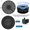 Picture of AISITIN 2.5W Solar Bird Bath Fountain Pump, Solar Fountain Pump for Bird Bath with 6 Nozzles, 6.7" Solar Powered Water Fountain Pump for Garden, Ponds, Pool, Fish Tank, Outdoor and Aquarium