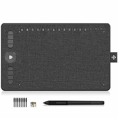 Picture of GAOMON M1230 12?' Android OS Supported 42 Customizable Express Keys 60 Degree Tilt Support Graphics Drawing Pen Tablet with 8192 Pen Pressure Sensitivity Battery-Free Stylus