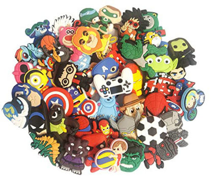 Picture of 50pcs PVC Different Shoe Charms for Shoe and Wristband Bracelet Decoration Party Gifts