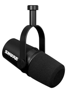 Picture of Shure MV7X XLR Podcast Microphone - Pro Quality Dynamic Mic for Podcasting & Vocal Recording, Voice-Isolating Technology, All Metal Construction, Mic Stand Compatible, Optimized Frequency - Black