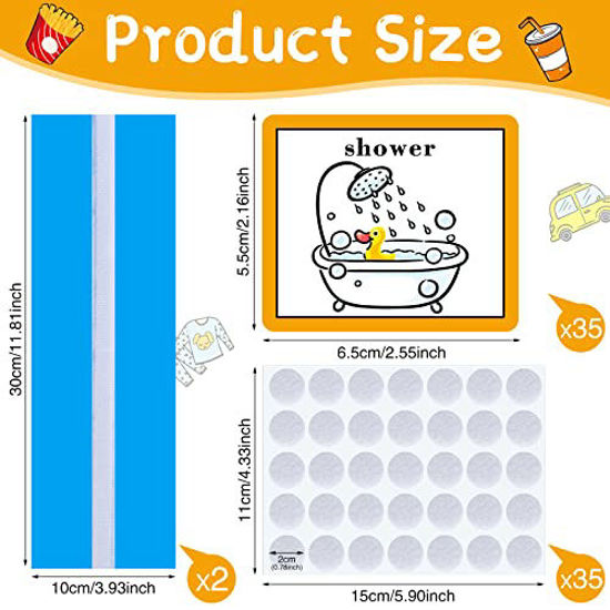 GetUSCart- 35 Pieces Visual Schedule Cards for Kids Routine Cards Home ...