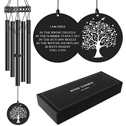 Picture of KAJIABELL Sympathy Wind Chimes, Loss of Mother Father Sympathy/Memorial Gifts, Memorial Wind Chimes for Loss of Loved One Prime, Windchimes in Memory of Loved One, Bereavement/Remembrance Gift, 32in
