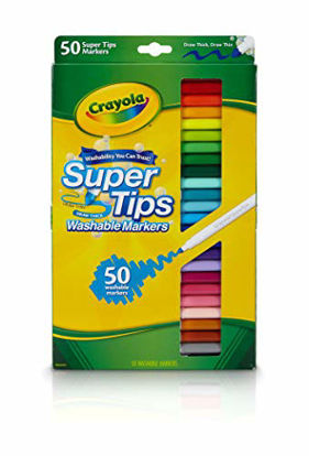 Picture of Crayola Super Tips Washable Markers Age 3+ - 50 Count