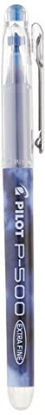 Picture of PILOT Precise P-500 Gel Ink Rolling Ball Stick Pens, Marbled Barrel, Extra Fine Point, Blue Ink, 12-Pack (38601)