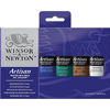 Picture of Winsor & Newton Artisan Water Mixable Oil Colour Beginners Set, Six 37ml Tubes, 6 Count (Pack of 1), Cadmium Yellow, Alizarin Crimson 6 Fl Oz