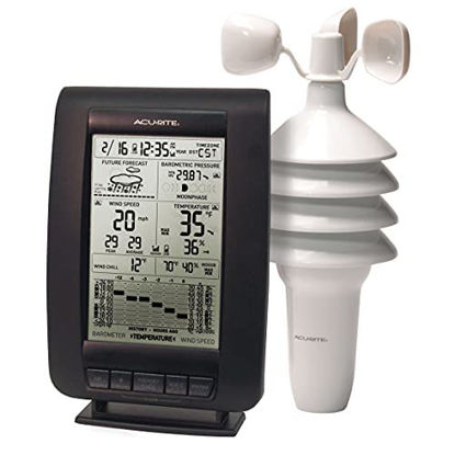 Picture of AcuRite 00634A3 Wireless Weather Station with Wind Sensor, Black