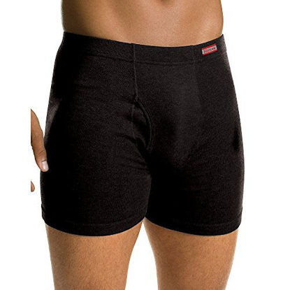 Picture of Hanes Red Label Men's 2-Pack Assorted Solid Colors, Comfortsoft Boxer Briefs, Large