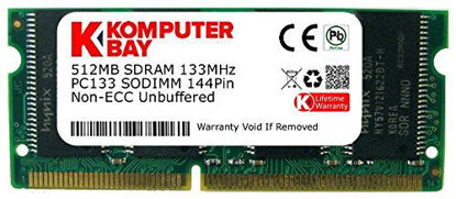 Picture of KOMPUTERBAY 512MB SDRAM SODIMM (144 Pin) 133Mhz PC133 RAM for Brother Printers