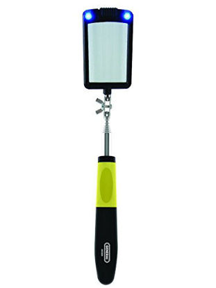 Picture of General Tools 80560 Telescoping LED Lighted Inspection Mirror, 360 Swivel for Extra Viewing