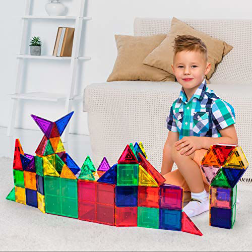GetUSCart- PicassoTiles 100 Piece Set 100pcs Magnet Building Tiles ...