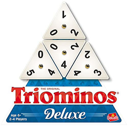 Picture of Pressman Tri-Ominos - Deluxe Edition Triangular Tiles with Brass Spinners