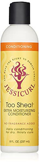 Picture of Jessicurl, Too Shea! Extra Moisturizing Conditioner for Curly or Straight Hair, No Fragrance, 8 Fl oz.