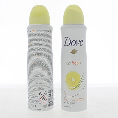 Picture of Dove Go Fresh Anti-Perspirant Deodorant Spray 150ml Grapefruit & lemongrass Scent (1 Can)