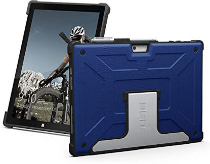 Picture of URBAN ARMOR GEAR UAG Designed for Microsoft Surface Pro 7 Plus, Pro 7, Pro 6, Pro 5th Gen (2017) (LTE), Pro 4 Feather-Light Rugged [Cobalt] Aluminum Stand Military Drop Tested Case