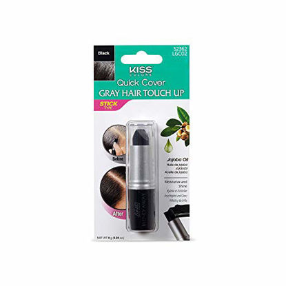 Picture of KISS Quick Cover Gray Hair Touch Up Stick (Black)