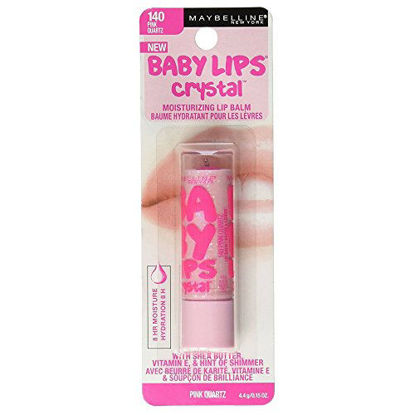 Picture of Maybelline New York Baby Lips Crystal Lip Balm, Pink Quartz [140] 0.15 oz (Pack of 3)