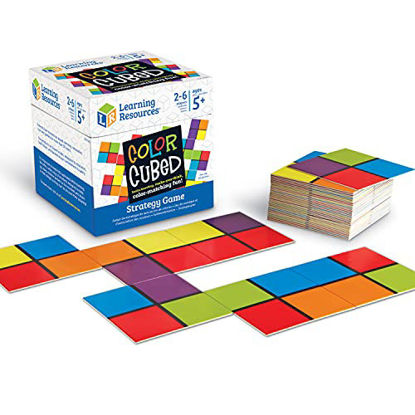 Picture of Learning Resources Color Cubed Strategy Game, Brain Boosting Matching 2-6 Players, 40 Pieces, Ages 5+