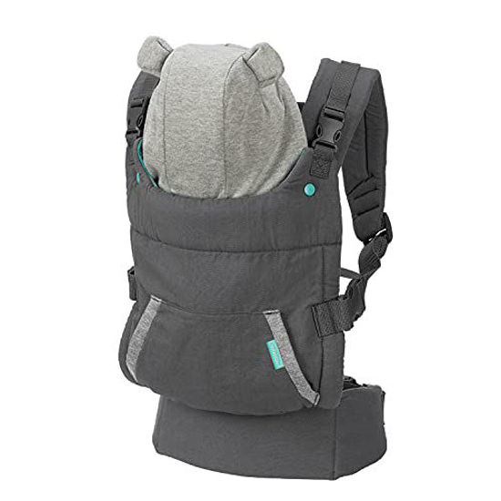 Picture of Infantino Cuddle Up Carrier - Ergonomic Bear-Themed, face-in Front Carry and Back Carry, with Removable Character Hood, for Infants and Toddlers, 12-40 lbs