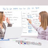 Picture of Kassa Large Whiteboard Wall Sticker Roll - 17.3" x 96? (8 Feet) - 3 Dry Erase Board Markers Included - Adhesive White Board Wallpaper for Fridge, Office & Kids Room - Peel and Stick Paper Decal