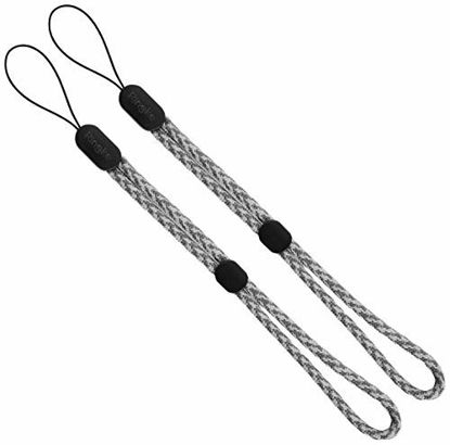 Picture of Ringke Lanyard Wrist Strap Compatible with Cellphone, Phone Cases, Keys, Cameras & ID MP3 QuickCatch Adjustable String - Checkered Gray (2 Pack)