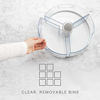 Picture of YouCopia Crazy Susan Turntable, Divided Lazy Susan Organizer with 3 Clear Bins for Cabinet and Pantry Storage