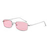Picture of FEISEDY Vintage Slender Square Sunglasses Retro Small Metal Frame Candy Colors Sun Glasses for Women Men B2295