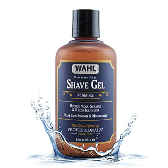 Picture of Wahl Shave Gel for a Clean, Close, Comfortable Shave. Easy to See Edging with the Clear Gel, Easily Clean the Razor and Soften Beard and Skin - 8.5 Oz - 805609A