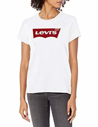 Picture of Levi's Women's Perfect Tee-Shirt, Core Housemark White, Large