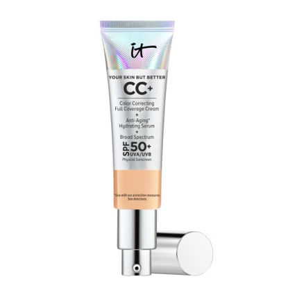 Picture of IT Cosmetics Your Skin But Better CC+ Cream, Neutral Medium (N) - Color Correcting Cream, Full-Coverage Foundation, Hydrating Serum & SPF 50+ Sunscreen - Natural Finish - 1.08 fl oz