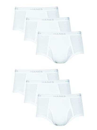 GetUSCart- Hanes Men's Tagless Briefs with ComfortFlex Waistband-Multiple  Packs Available, 6 Pack-White, Large